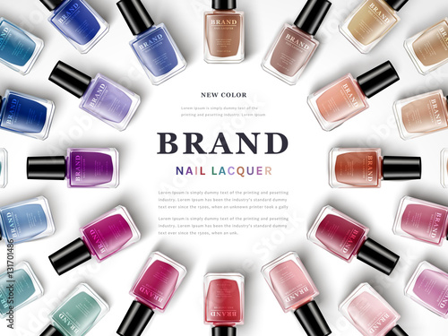 new color nail lacquer ad