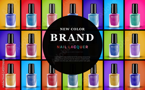 new color nail lacquer ad