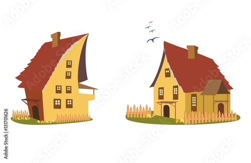 Cartoon home vector set