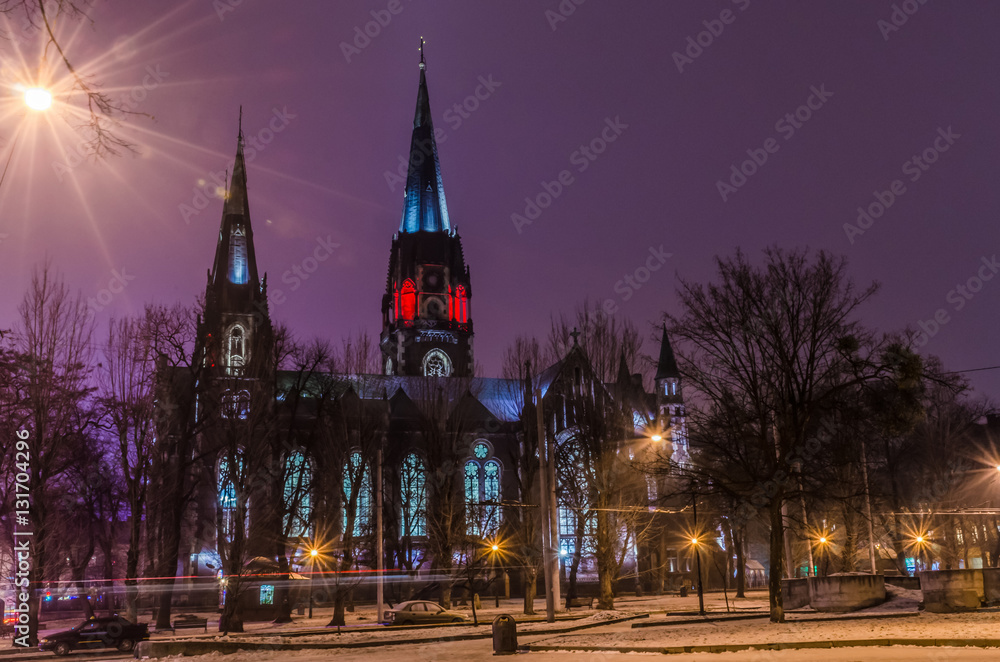 Neo Gothic style cathedral