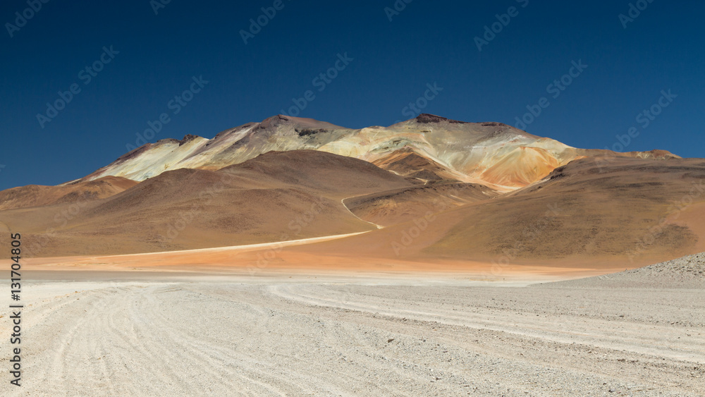 Gravel road at the Dali desert