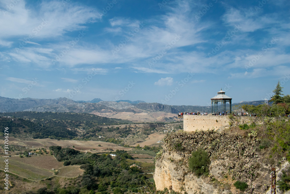 viewpoint in Ronda wide angle 