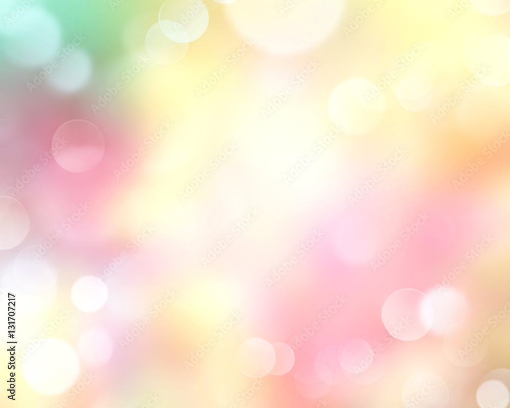 Fototapeta premium Spring time defocused blur yellow nature background.