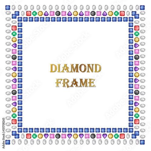 Diamonds square frame