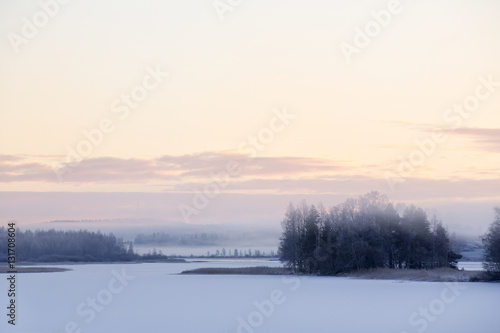 Winter morning with fog. © Jne Valokuvaus