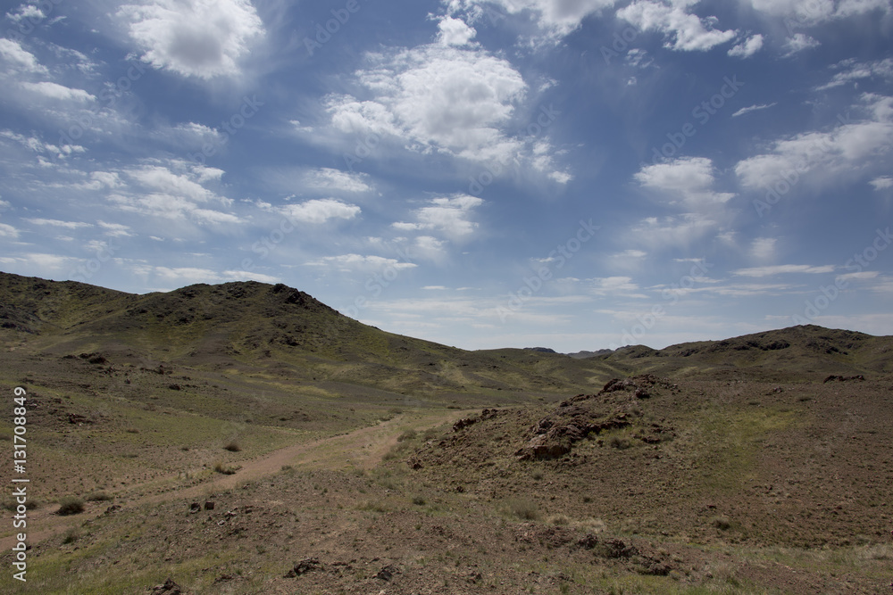 Das Hügelland der mittleren Mongolei