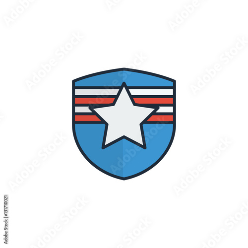 Star Shield Security Logo Vector Design