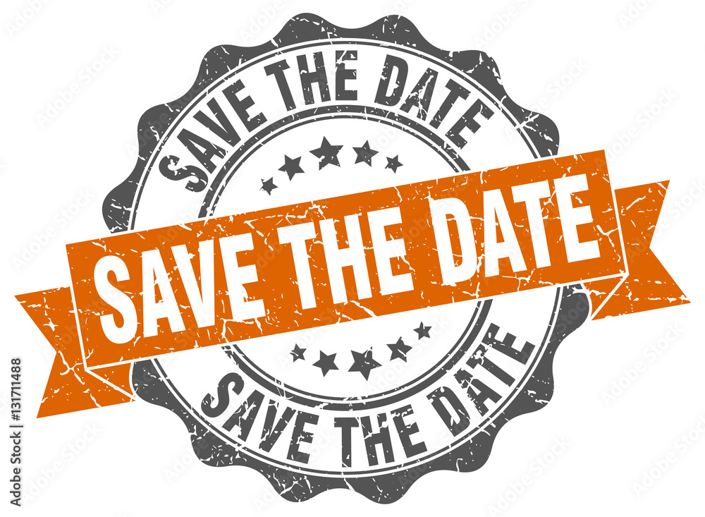 Obraz premium save the date stamp. sign. seal
