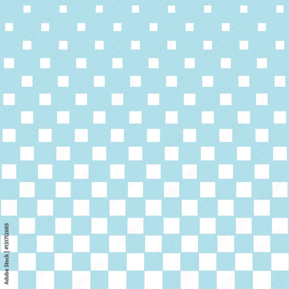 Abstract geometric hipster fashion halftone blue square pattern