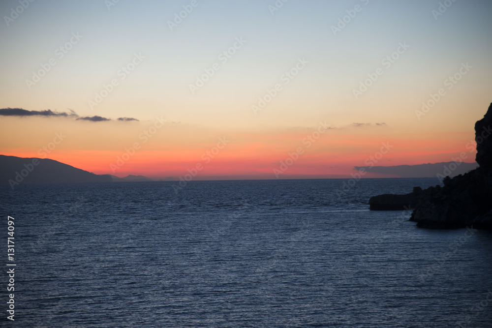 Tramonto da capo Milazzo