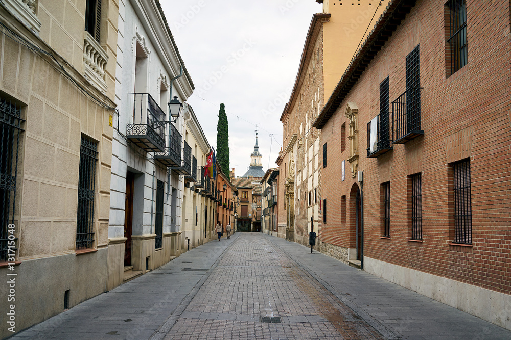 streets, monuments and old buildings of the town of Alcala de He