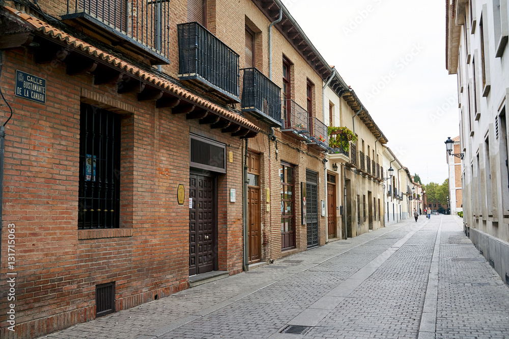 streets, monuments and old buildings of the town of Alcala de He streets, monuments and old buildings of the town of Alcala de He