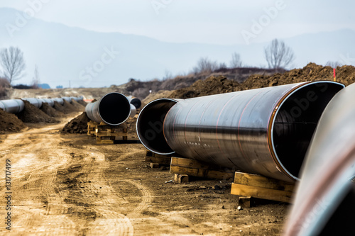 Construction of gas pipeline Trans Adriatic Pipeline - TAP © ververidis