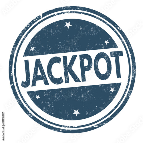 Jackpot sign or stamp