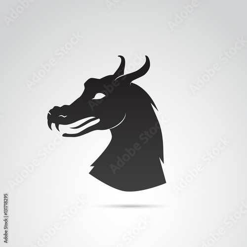Dragon vector icon.