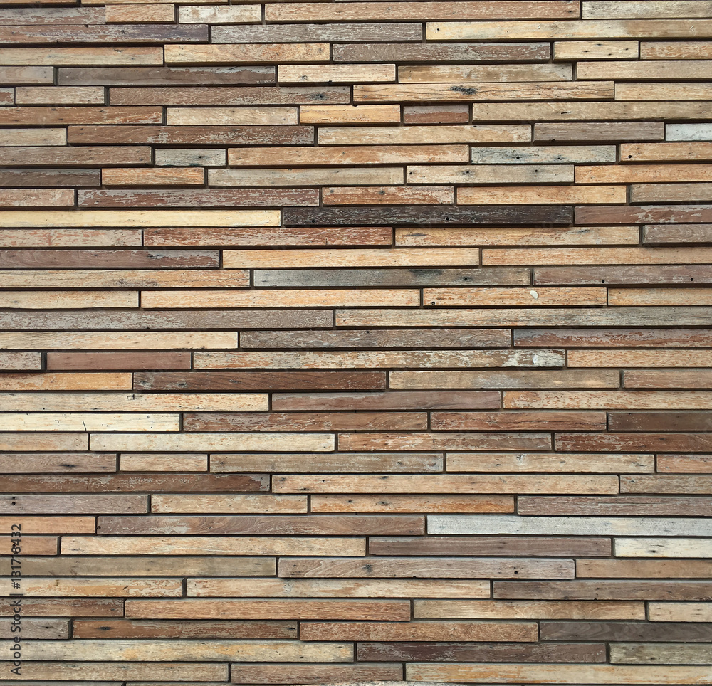 The walls and floors are wood
