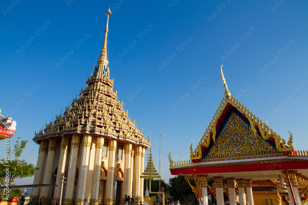 Uthai Thani, Thailand - December, 17, 2016 : Wat Sangkat Rattana