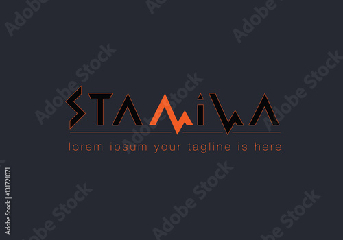 Creative Vector illustration of abstract for sports logo, fitness logo, music style logo, Gym logo, illustration, isolated on background