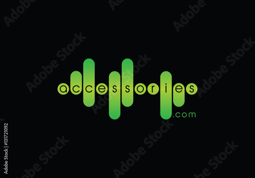 Mobile Store Accessories logo concept illustration