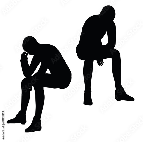 woman in sorrowful pose on white background