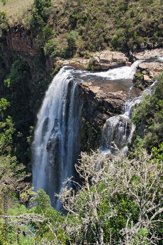 The 94 meter high Lisbon waterfall  Blyde River  South Africa