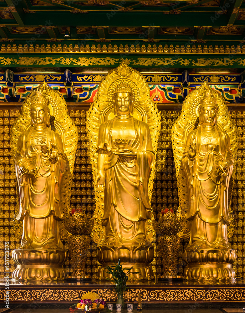 Obraz premium Thai China Buddha Image statue in Wat Leng Nei Yi temple