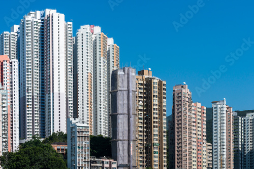 Residential building,Real estate in Hong Kong © kingrobert