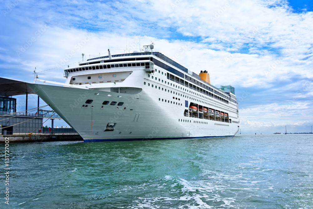 Cruise Ship Anchored in Venice