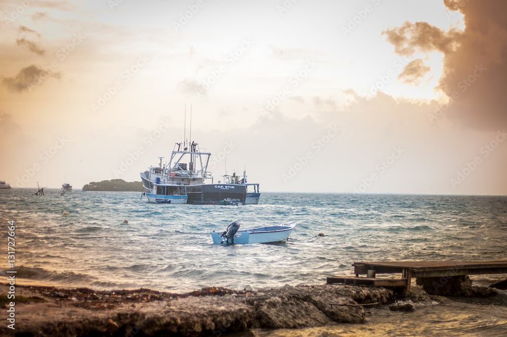 Naklejka premium San Andres Harbor 