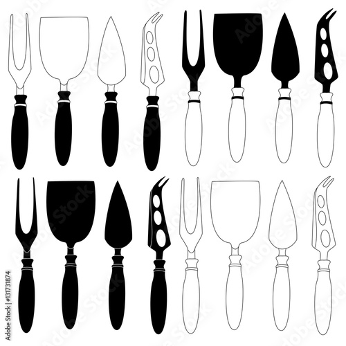 cheese knife isolated on white background