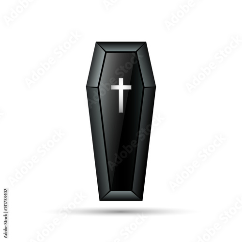 coffin realisti vector.
