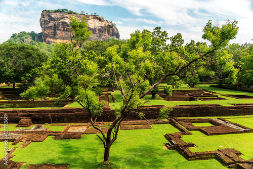 Sri Lanka: ancient Lion Rock fortress in Sigiriya or Sinhagiri
 photo