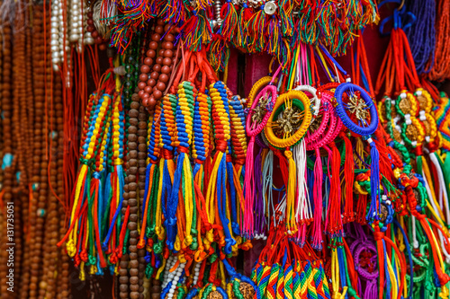 Colorful nepalese keyrings