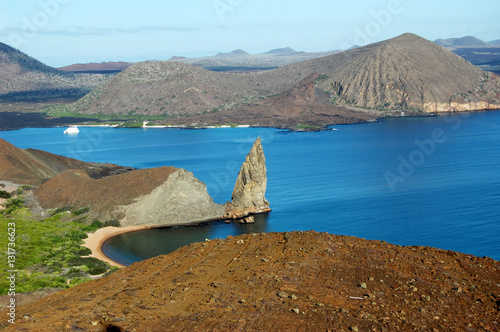 Pinnacle Rock at Sullivan Bay, Bartolome Island, Galapagos