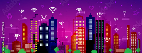 Internet of things in the night city 