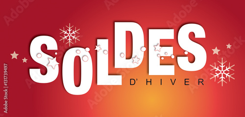 SOLDES HIVER FOND ROUGE