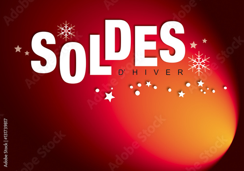 SOLDES HIVER AFFICHE ROUGE