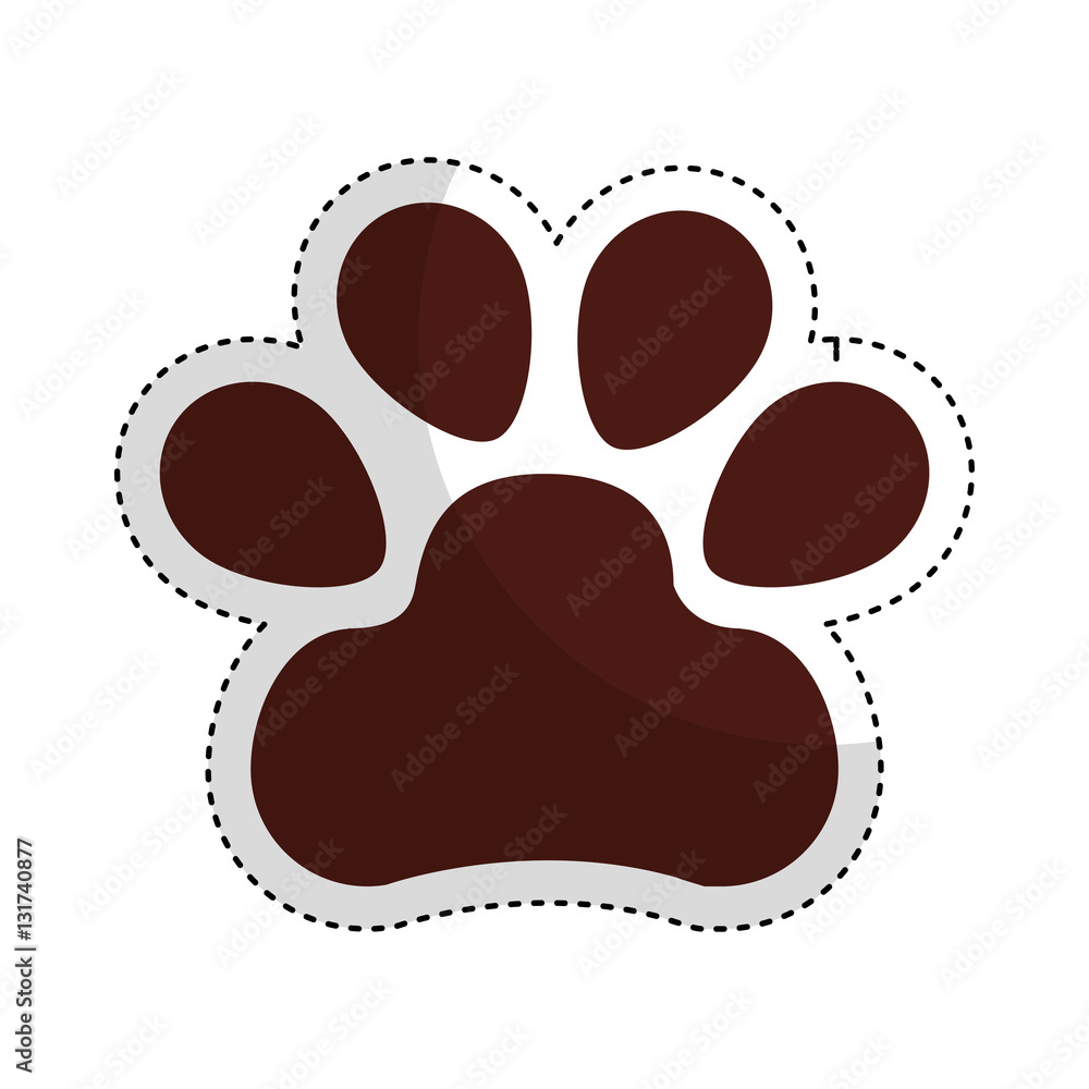 mascot footprint isolated icon vector illustration design mascot footprint isolated icon vector illustration design