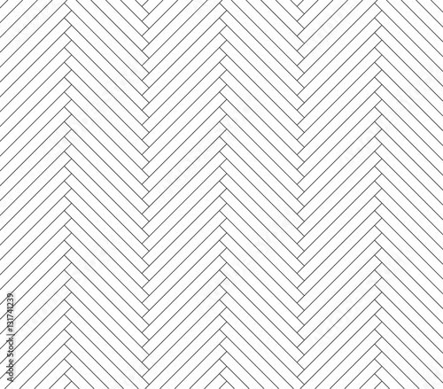 Black and white parquet pattern