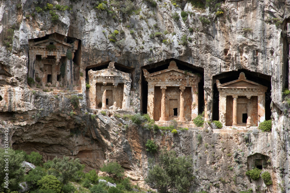 Cave tombs of Kaunos