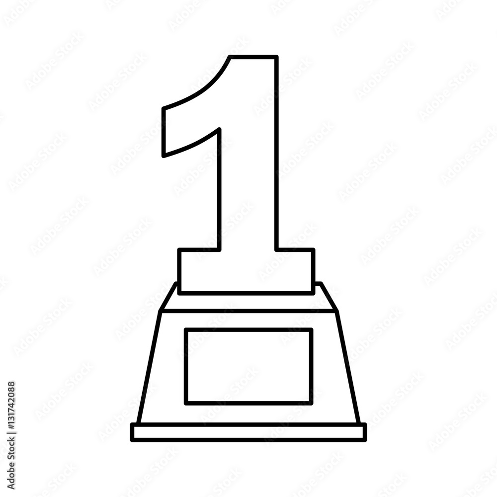 trophy winner award isolated icon vector illustration design trophy winner award isolated icon vector illustration design