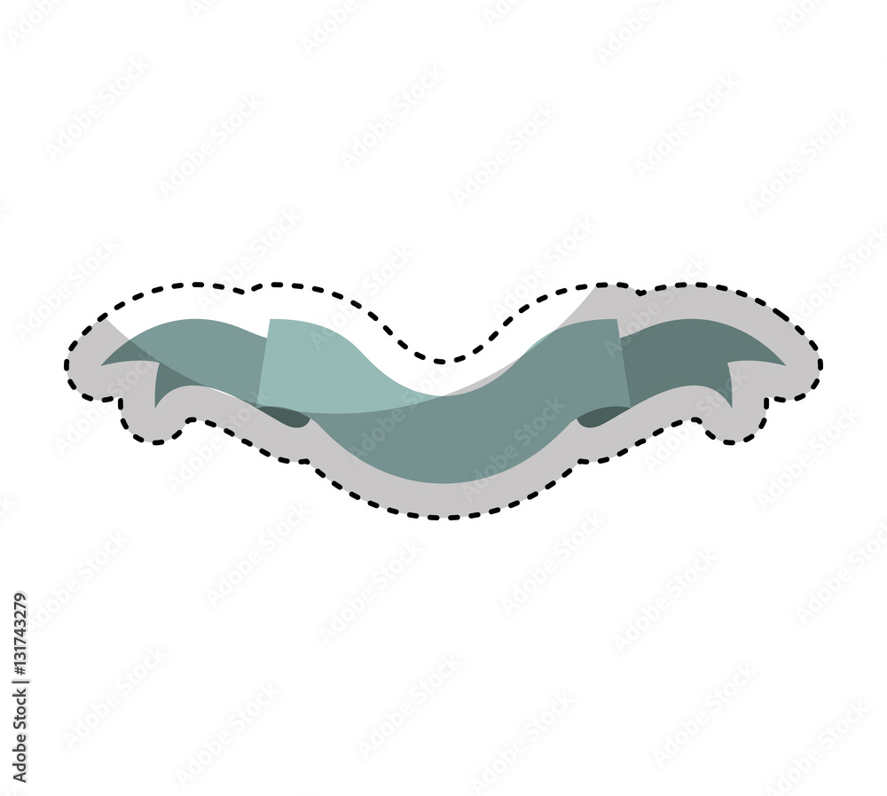 Fototapeta premium elegant frame with ribbon vector illustration design