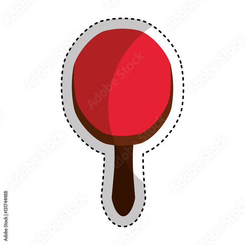 ping pong racket isolated icon vector illustration design