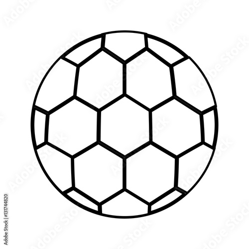 soccer balloon isolated icon vector illustration design