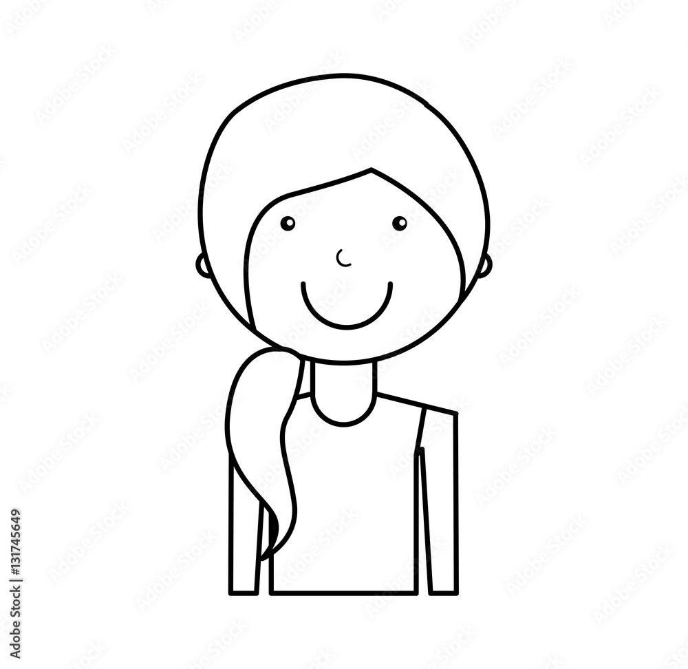 woman athlete avatar character vector illustration design woman athlete avatar character vector illustration design