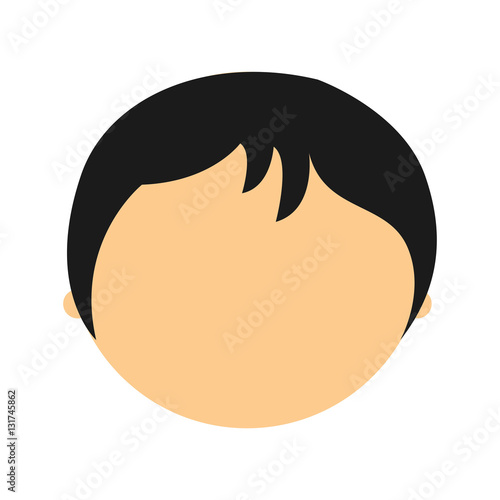 young man avatar character vector illustration design
