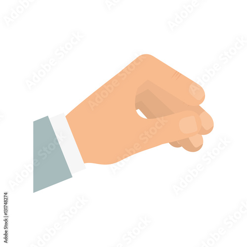 Hand holding something icon vector illustration graphic design