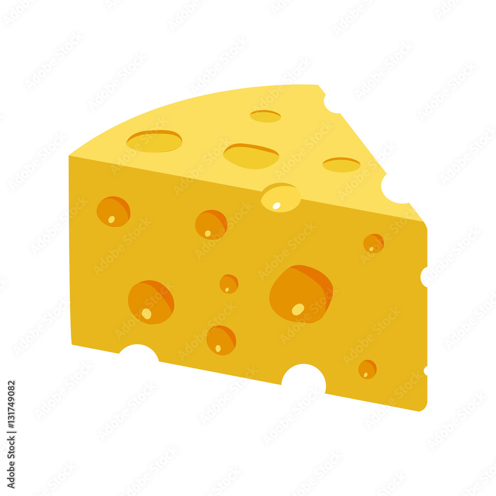 Triangular Yellow Cheese piece Triangular Yellow Cheese piece