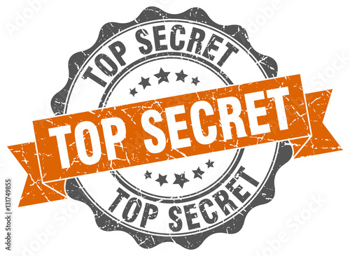 top secret stamp. sign. seal