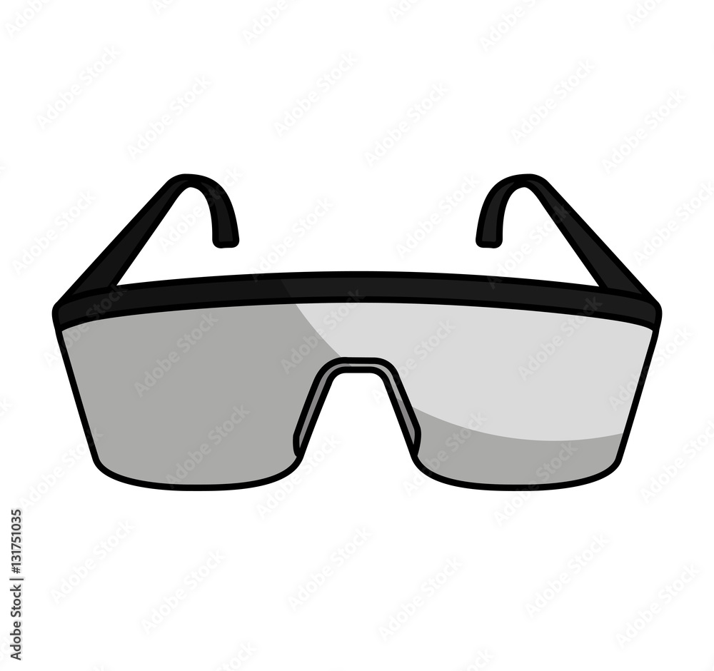 laboratory glasses isolated icon vector illustration design Stock